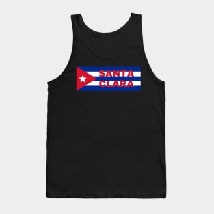 Santa Clara City in Cuban Flag Tank Top